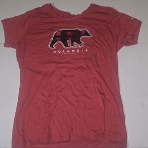 Columbia Red Bear Graphic Tee